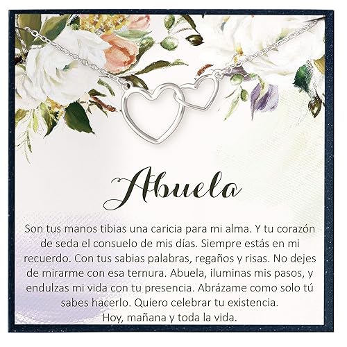 Collar Regalo Para Abuela, Día de la Madre, Cumpleaños, Día de la Mujer Spanish Quote Gift for Abuela Gift in Spanish Necklace