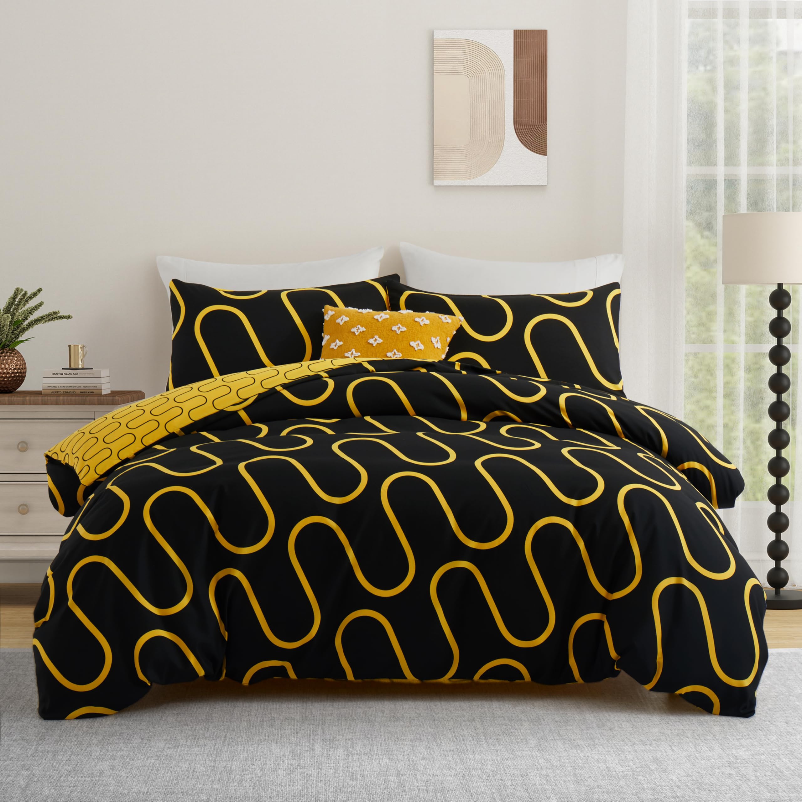 Aspire Homeware Super King Duvet Set Brushed Microfibre Quilt Cover
