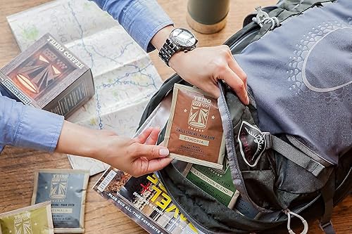 Miniatura 6 de Tribo Café portátil de una sola porción para verter sobre goteo | The Wheel | 10 porciones cada una (20 porciones en total)