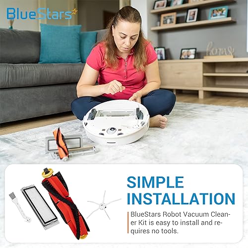 Miniatura 6 de BlueStars Kit de accesorios de repuesto para aspiradoras Xiao.mi Robo.Rock E4, S4, S4 Max, S45 Max, S5, S5 Max, S6, S65, S6 MaxV, S6 Pure Robot