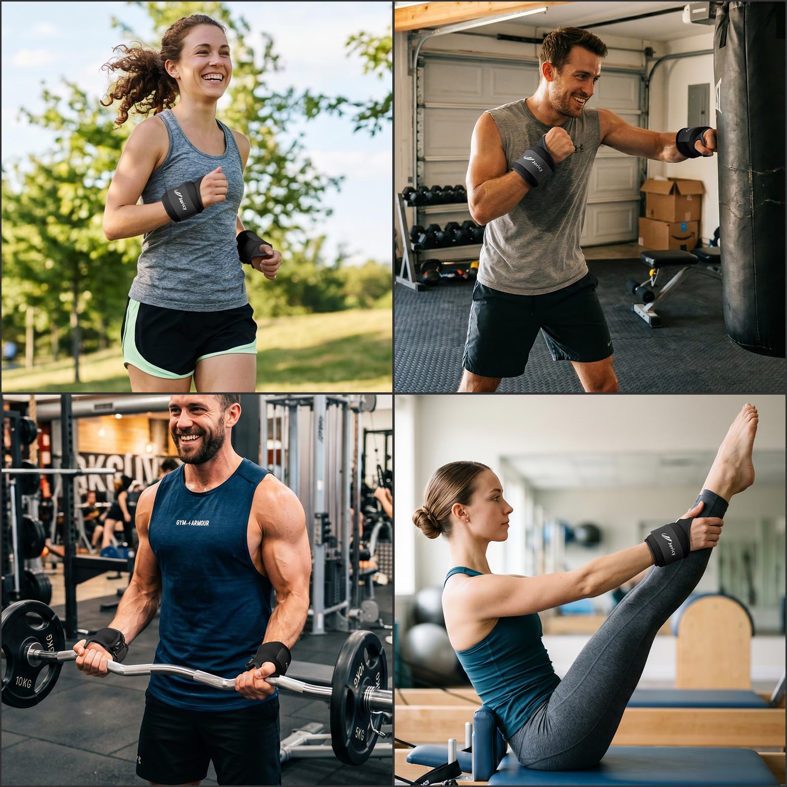 Handgelenkgewichte Gewichtsmanschetten Handgelenk Gewichte für Arme Männer Frauen 1 1,5 2 2,5 3 kg 1 Paar Handgewichte Armgewichte Sport Arm Set für Gehen Joggen Yoga