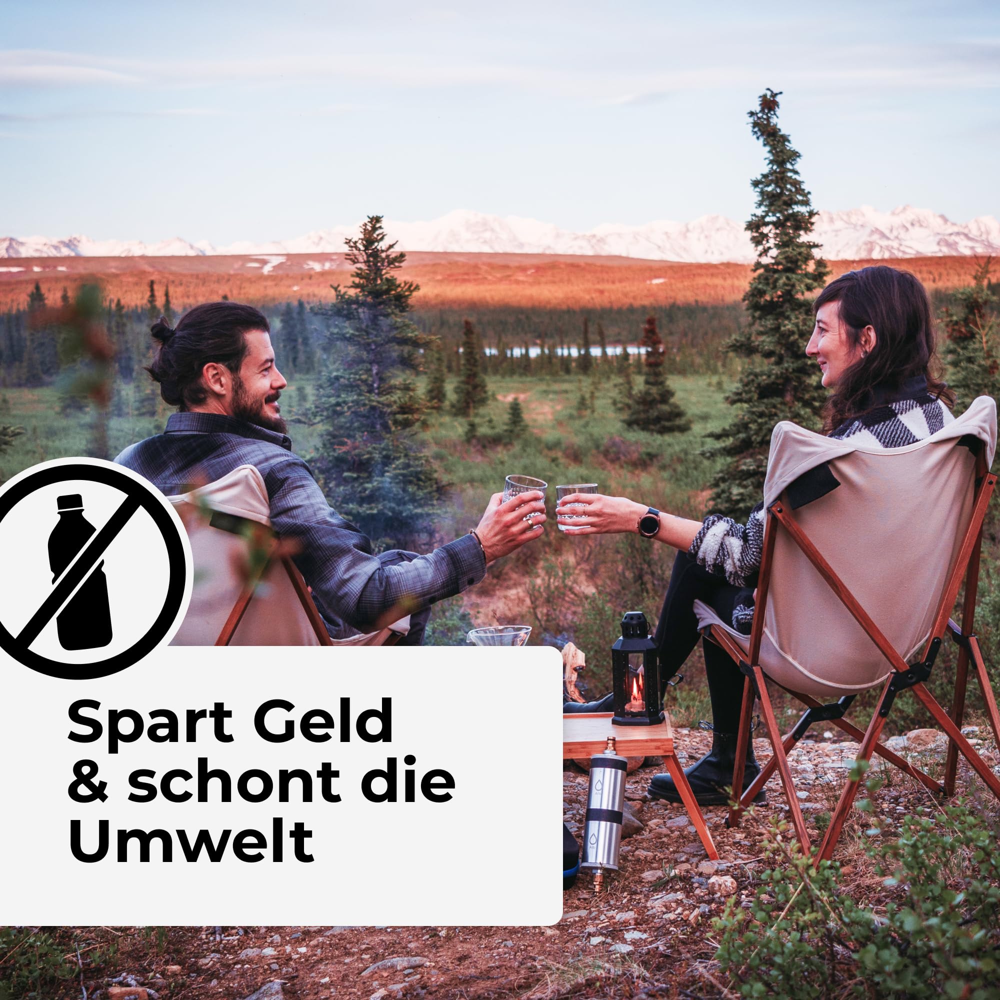Alb Filter MOBIL Active Trinkwasserfilter Blau – Befüllfilter für Wohnmobil & Camping – Der Wasserfilter reduziert Schadstoffe im Trinkwasser & verbessert den Geschmack – Made in Germany