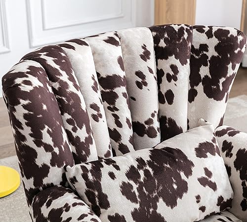 Miniatura 5 de Silla decorativa moderna de mediados de siglo, sillón tapizado, cómodo sofá individual de tela occidental con respaldo forrado para espacios