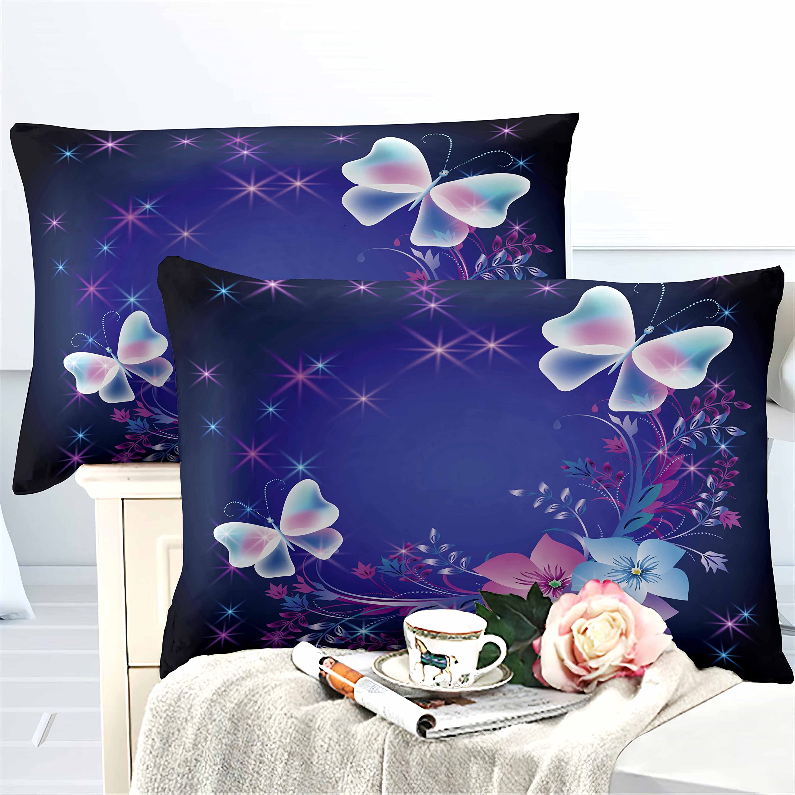 Gele bloem dekbed set luxe bloemen dekbedovertrek set Lucky Clover en geel plaid omkeerbaar dons alternatief dekbed microfiber vulling beddengoed sets koningin 1 dekbed 2 kussenslopen (queen, geel