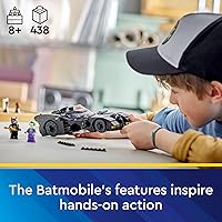 Vista 5 de Lego DC Batmobile: Batman vs. The Joker Chase 76224 Juego de juguetes de construcción, este juguete de superhéroes de DC cuenta con el icónico