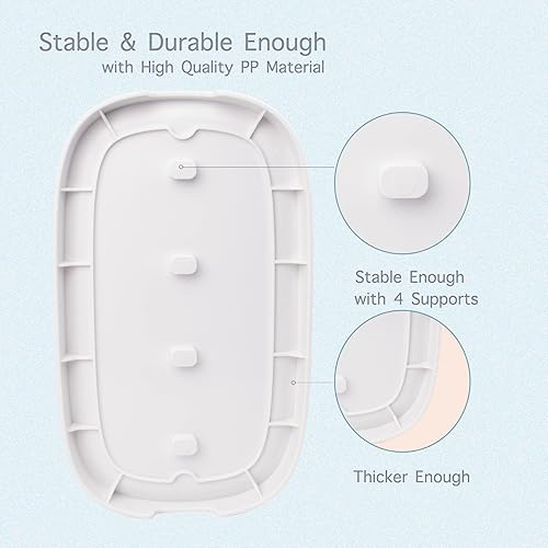 Miniatura 3 de Estante de secado de biberones, soporte para secador de botellas de ahorro de espacio para botellas, pezones, piezas de bomba, tazas