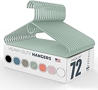 Vista 149 de Neaties - Perchas resistentes para ropa, paquete de 18 – Fabricadas en EE. UU. – Capacidad de 8 libras, perchas de plástico para ropa de adultos