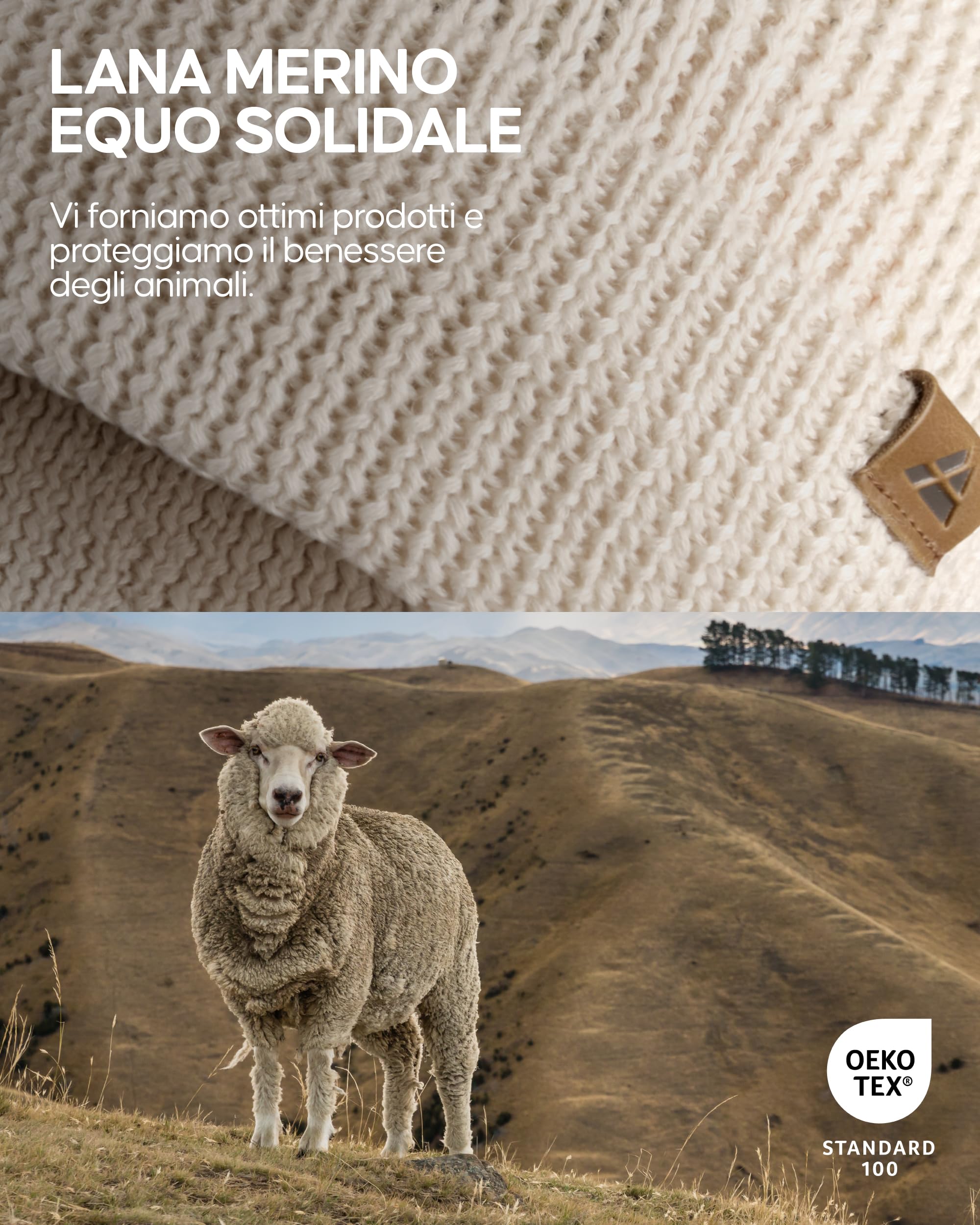 DANISH ENDURANCE Cappello Lana Merino, Berretto Beanie in Maglia Termica, da Uomo e Donna