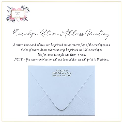 Miniatura 9 de Personalized Stationary Note Cards and Envelopes for Women - Custom Notecard Stationery Set with Name in Lowercase Script Font, Choose Colors and