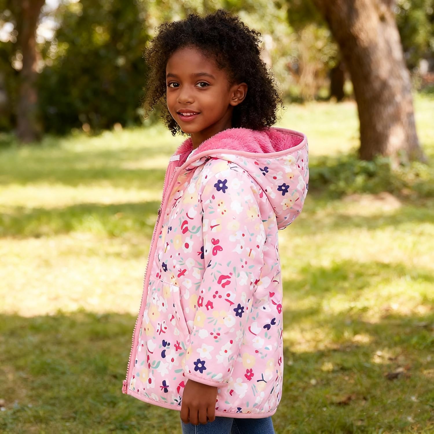 Feidoog Toddler Fleece Jacket Baby Boys Girls Hooded Zipper Long Sleeve Thick Warm Outerwear - Image 8