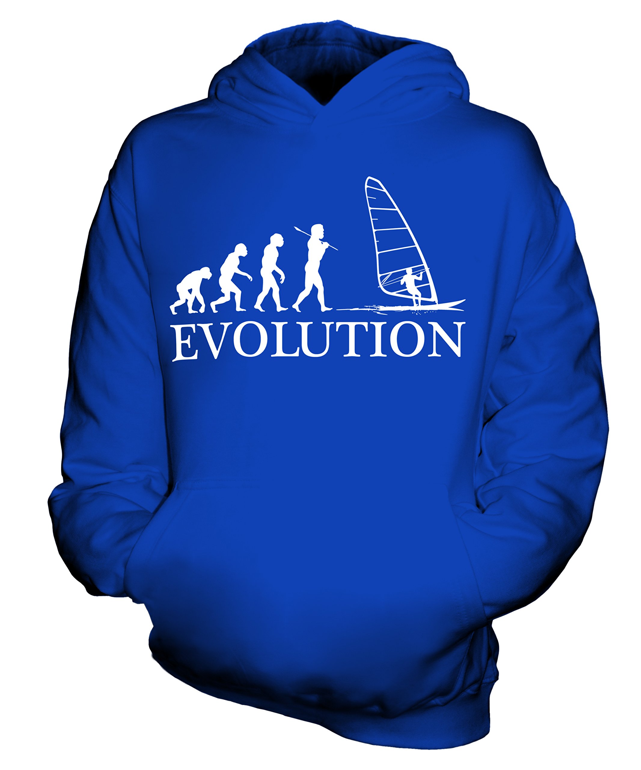 Candymix - Windsurfing Evolution of Man - Unisex dziecięca bluza z kapturem dla chłopców dziewcząt dzieci małych dzieci sweter z kapturem top
