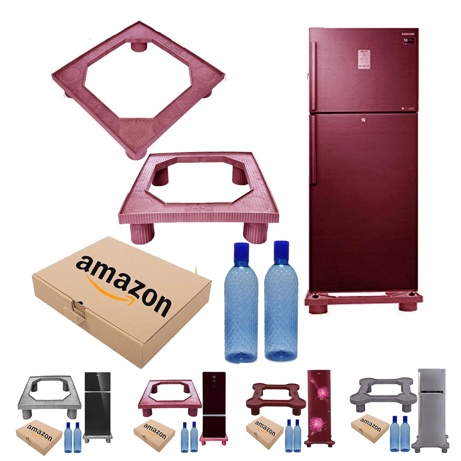 SAI PRASEEDA Heavy Duty Double Door Fridge Stand/Single Door Fridge