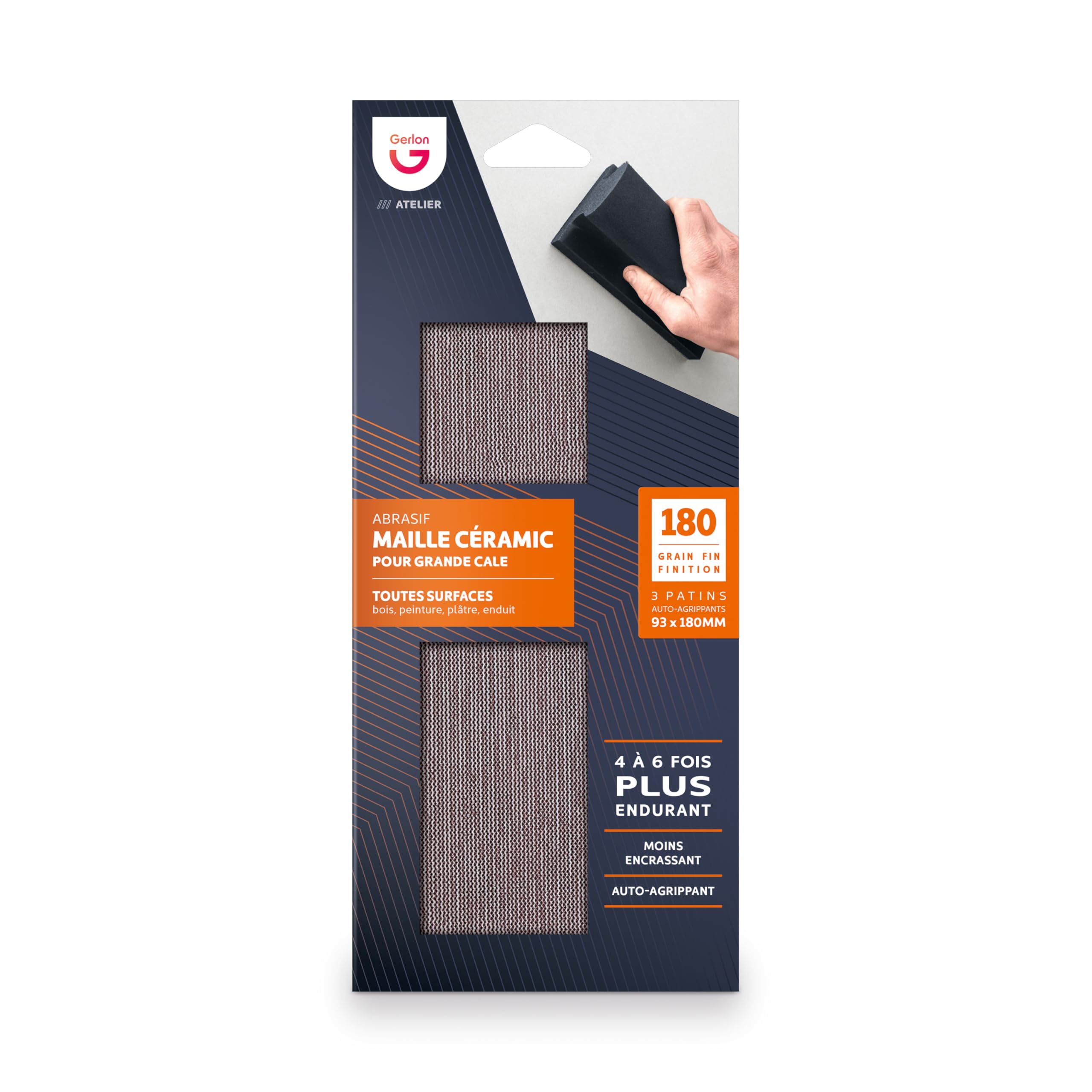 Gerlon 3 Ceramic Mesh Abrasives 93 X 180 Fine (180 Grit) – Sanding