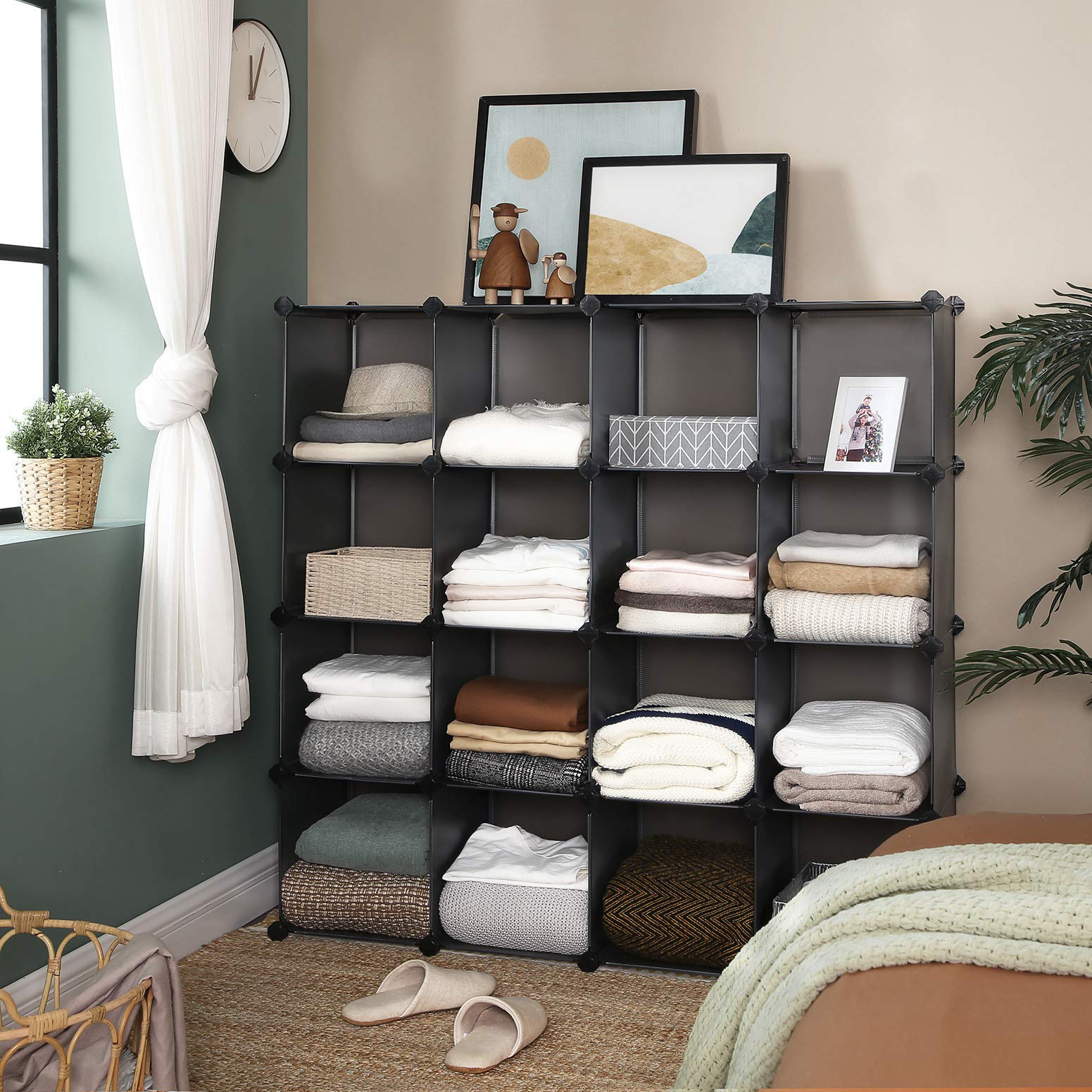 Buy SONGMICS 15Cube Storage Unit, Shoe Rack, DIY Shelving System