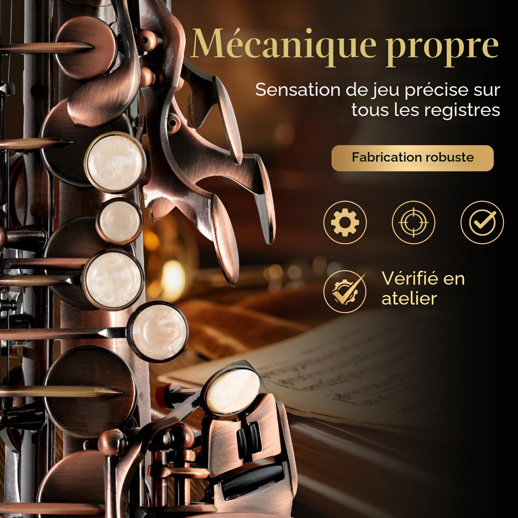 Classic Cantabile Winds AS-450 rouge antique saxophone alto