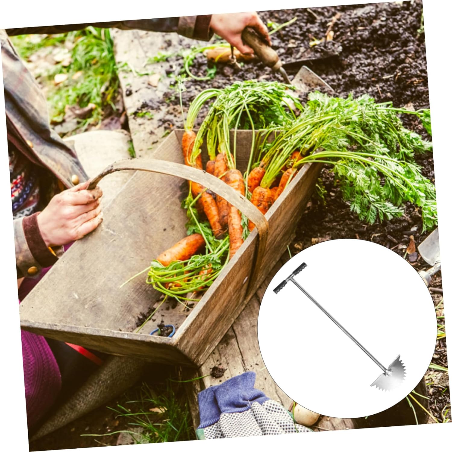 Mipcase Lawn Tools for Landscaping t Shape Grip Handle Edging Blade Grass Trimmer Yard Tool Outdoor Edging