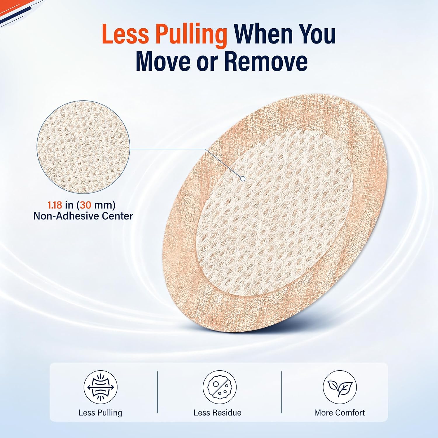 50 Pcs No-Stick Center Reduces Pulling, Anti-Chafing Nipple Covers for Men