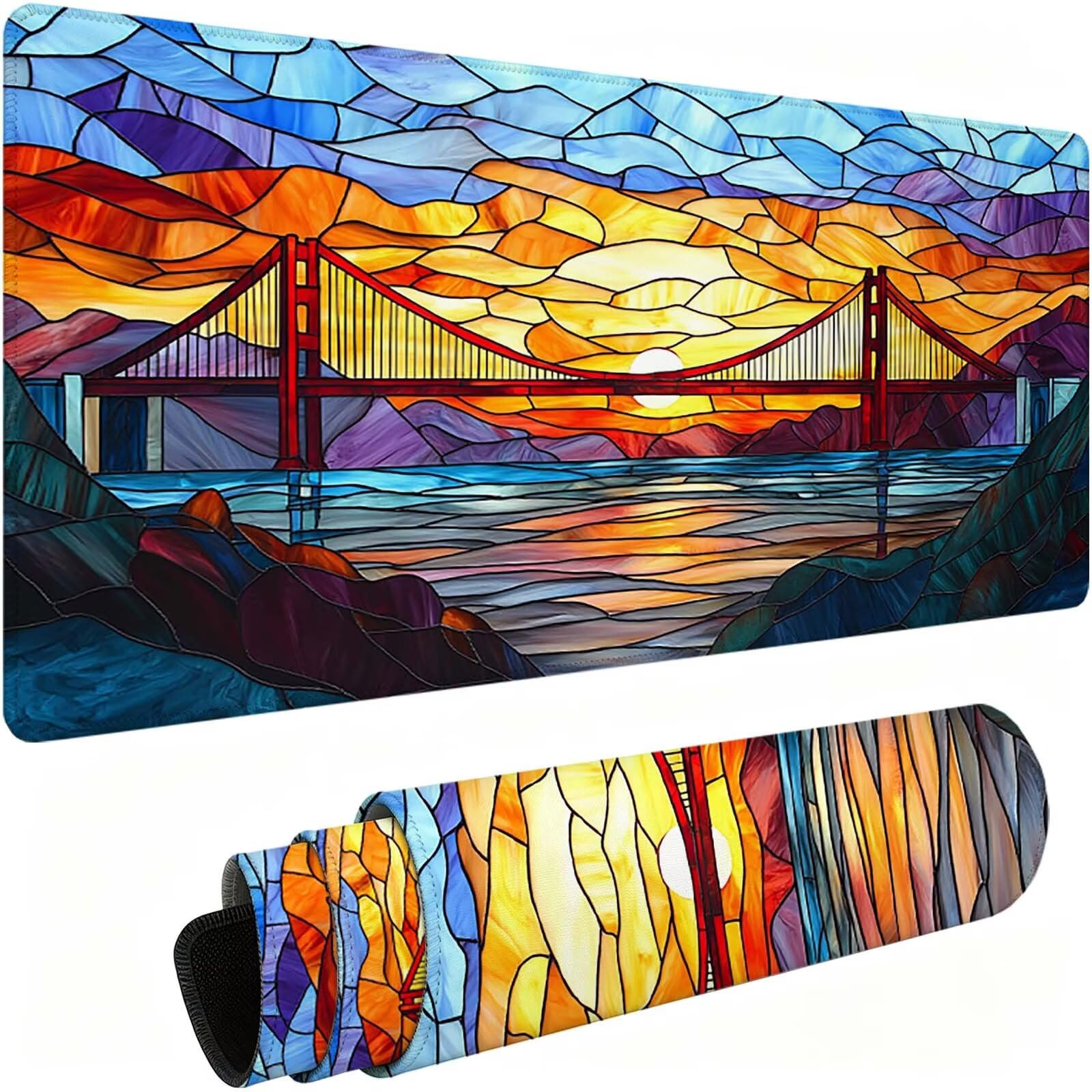 Tapis de Souris XXL Couleur Tapis de Bureau Abstrait 1200x600 mm J0-1080