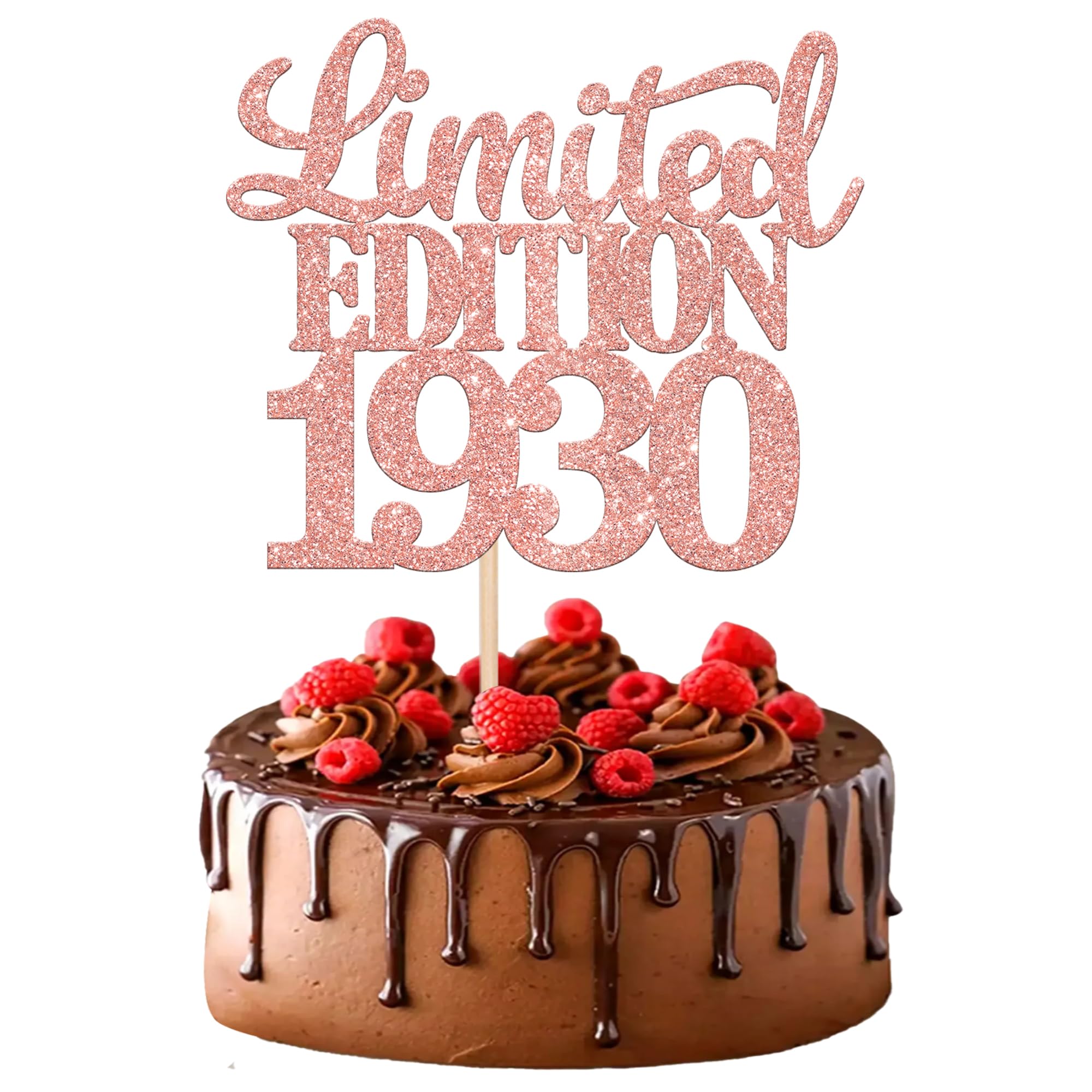 Amazon.co.jp: 限定版 1930 ケーキトッパー ローズゴールド Happy 95th