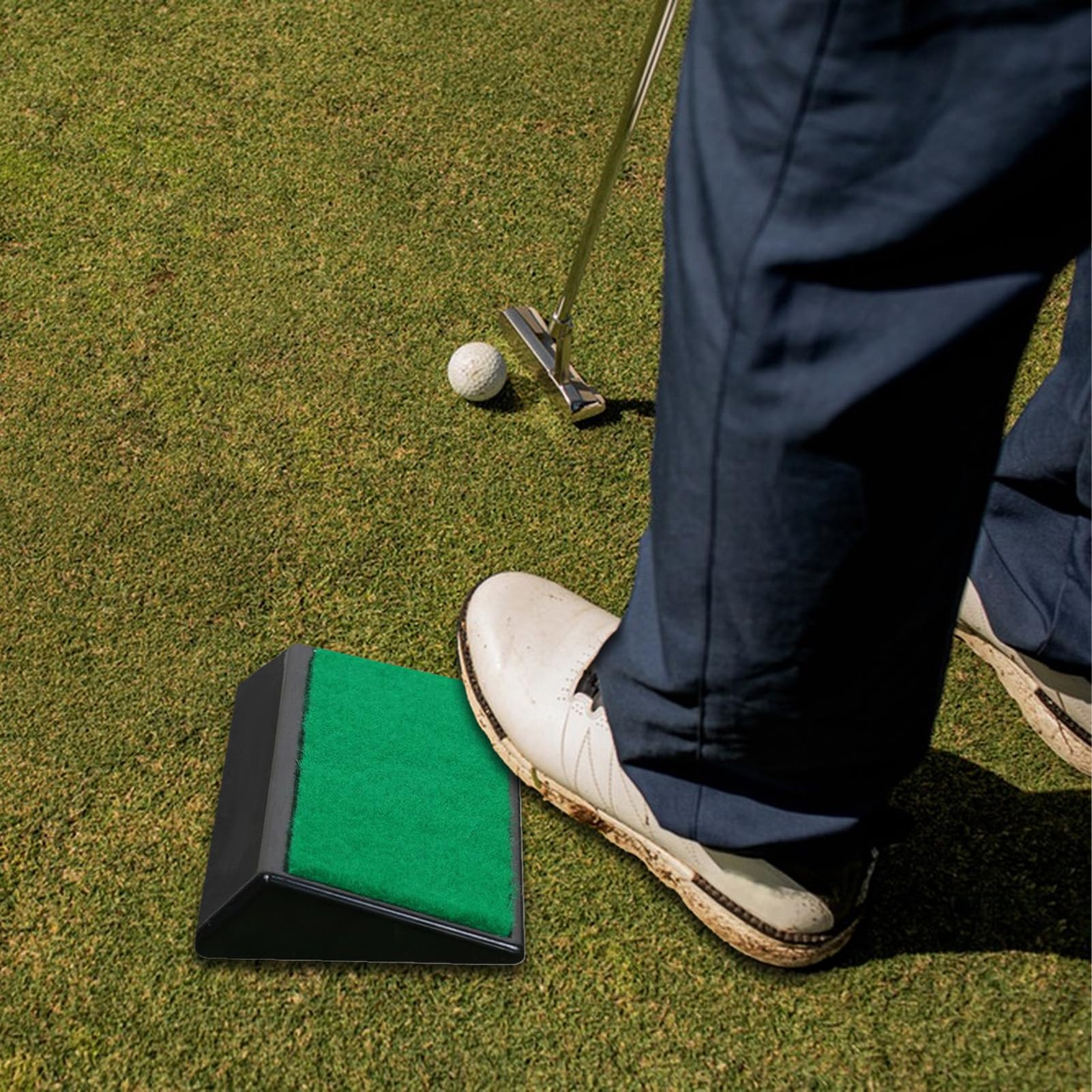 Golf Practice Mat - Academy Golf Practice Mat | Increased Control Speed Backyard Indoor Putting Golf Swing Mat Increased Power Control Practice Training Aid Stabil |Balance Board for Club Practice