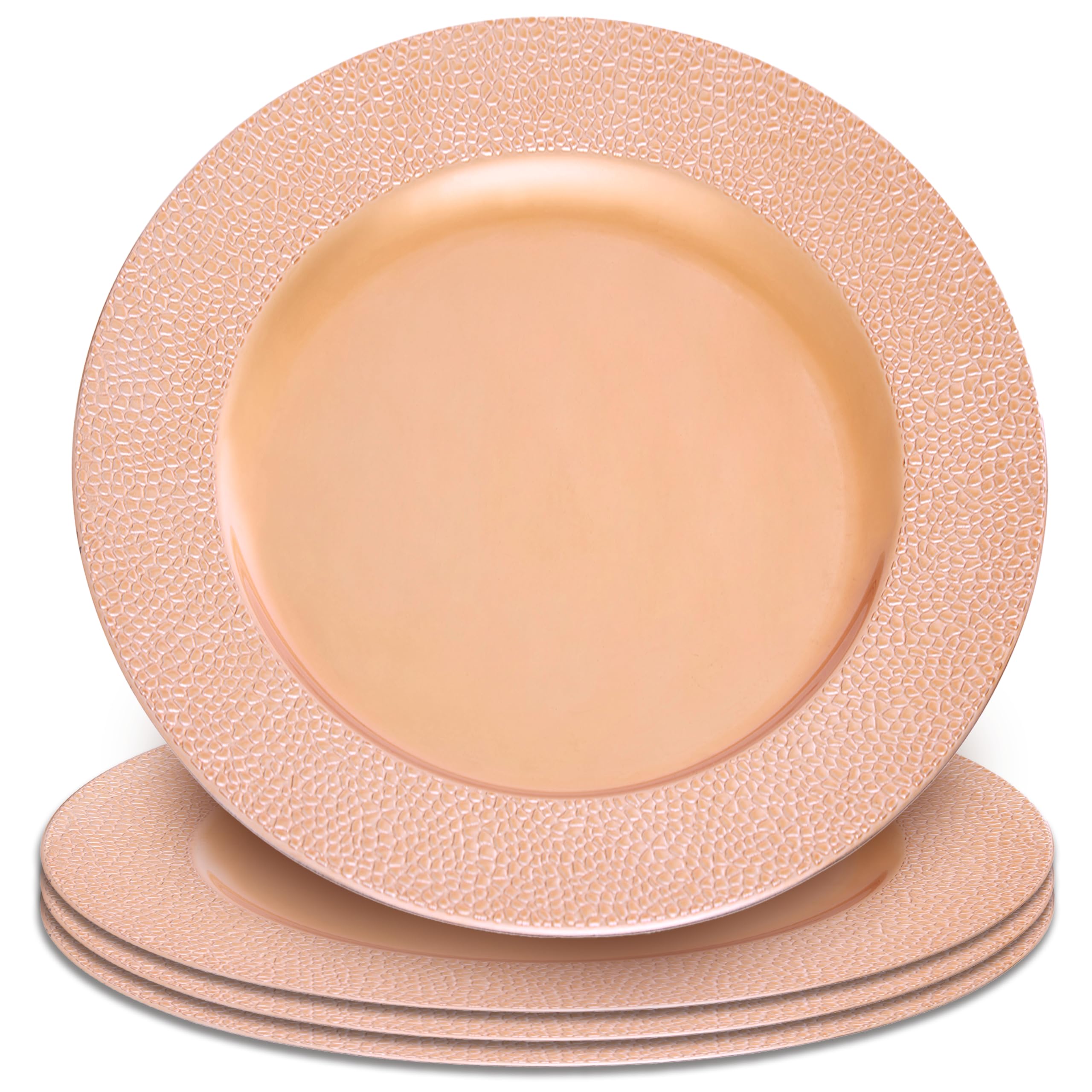 Pebble Effect Charger Plate - Gold