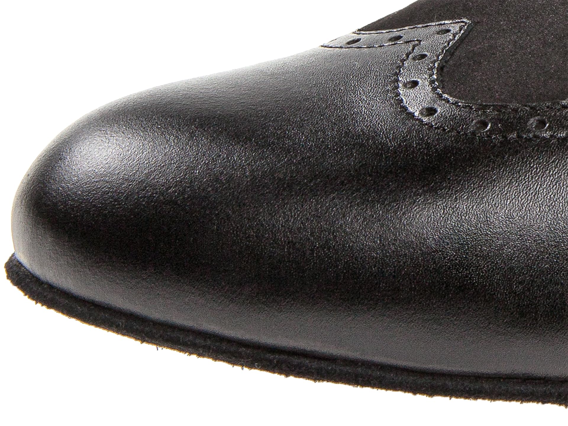 Scarpe da Ballo Diamant Uomo Pelle Nera Extra Larga 2 cm Suola Cuoio Grezzo Made in Germany