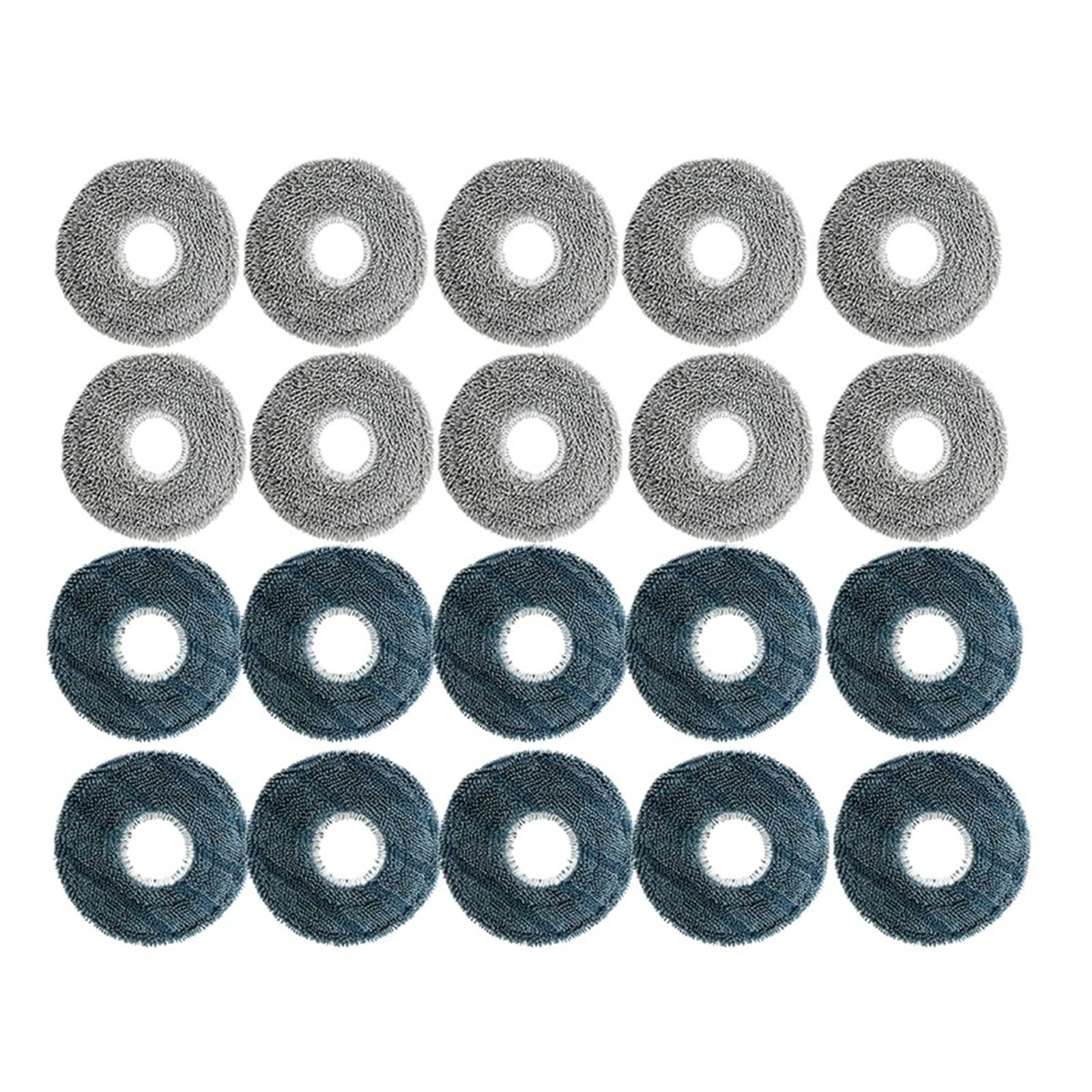 VIXWDRUTY Mop Cloth，Compatible For JONR，P20 Pro Robot Vacuum Cleaner Part Microfiber Mop Cleaning Pad Replacement Household Cleaning Spare Parts ﻿(20pcs c)