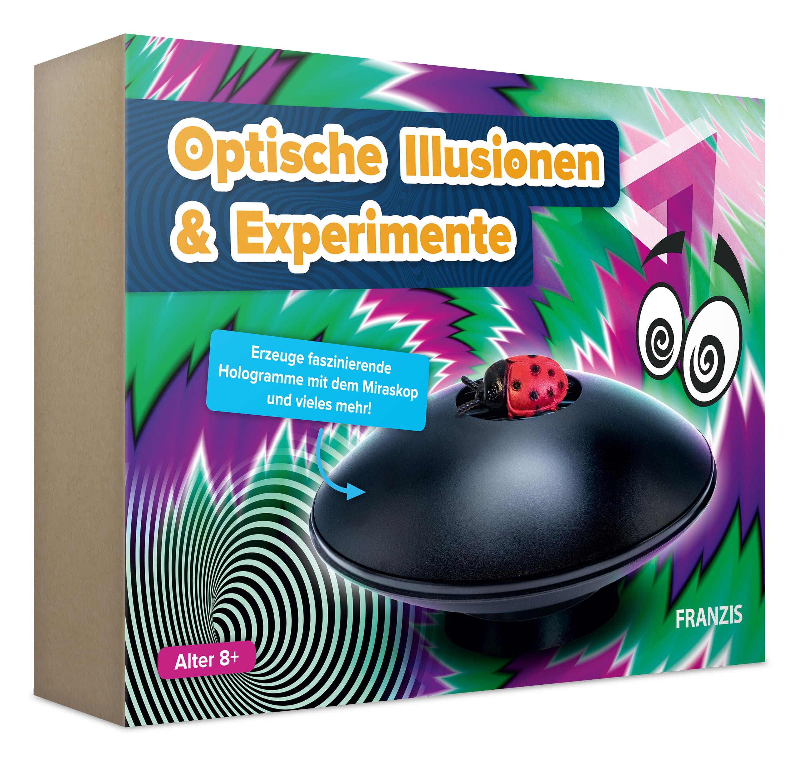 FRANZIS 67230 - Optical Illusions and Experiments - Create Fascinating Holograms with the Mirascope and Much More For Children from 8 Years