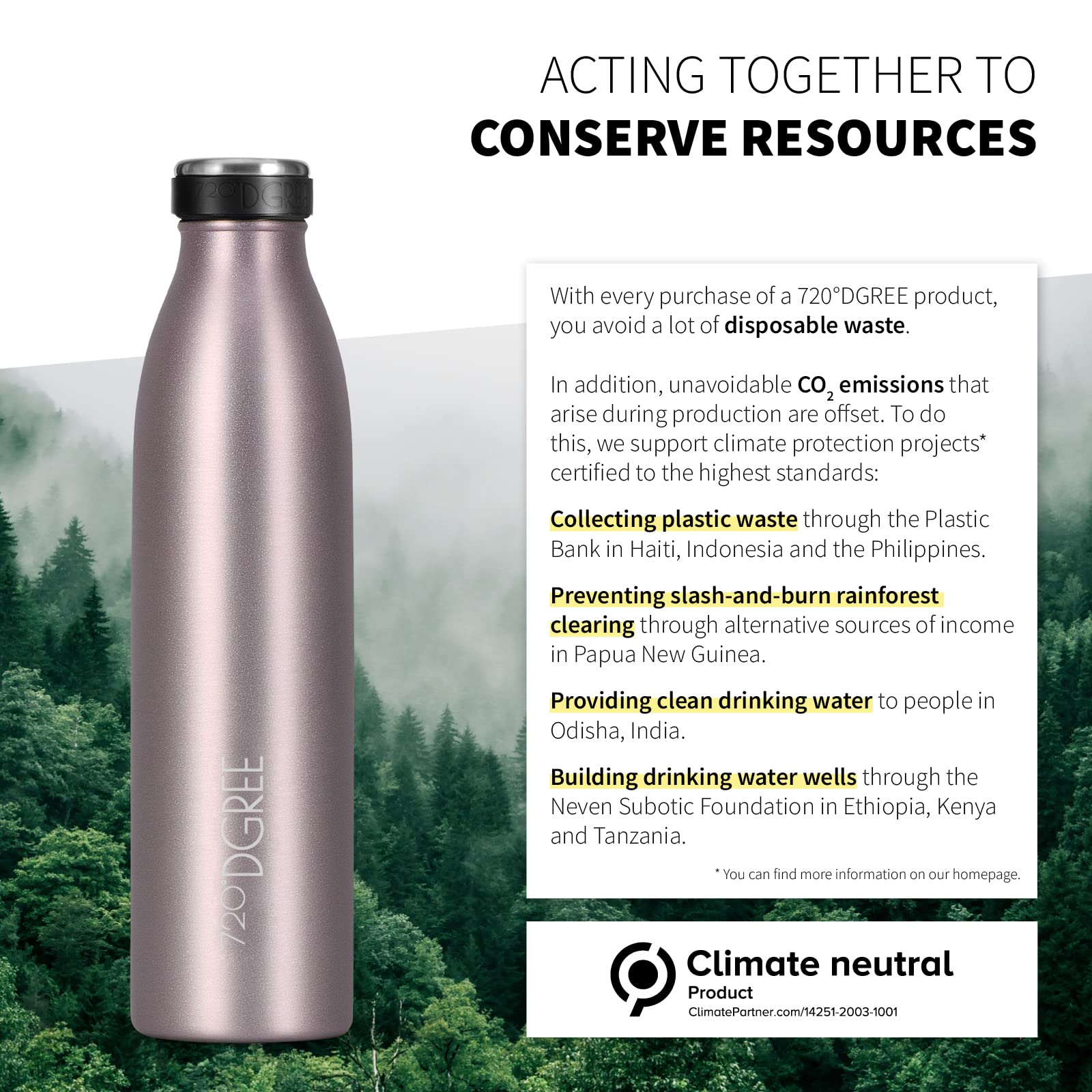 720°DGREE Vaccum Insulated Water Bottle “milkyBottle“, 500 ml, BPA-Free, Leakproof, Thermo Stainless Steel Flask, Kids - Image 4