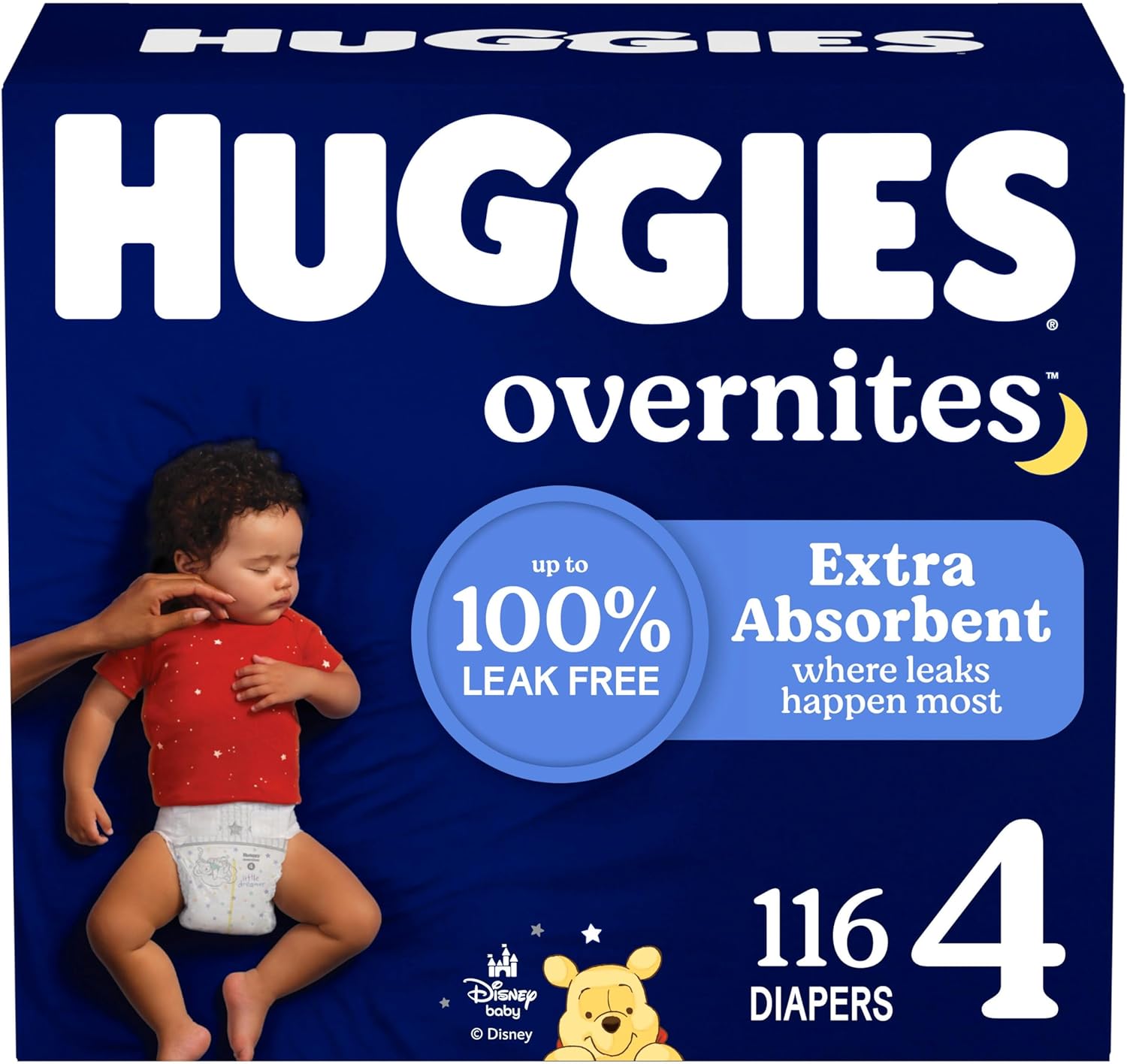 Huggies Size 4 Overnites Baby Diapers: Overnight Diapers