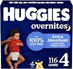 Couches HUGGIES Overnites pour la nuit, Taille 6, 84 unités