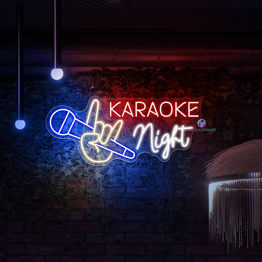 KARAOKE BAR ネオンサイン KARAOKE BAR ネオンサイン Amazon.com : Karaoke Night Led Sign