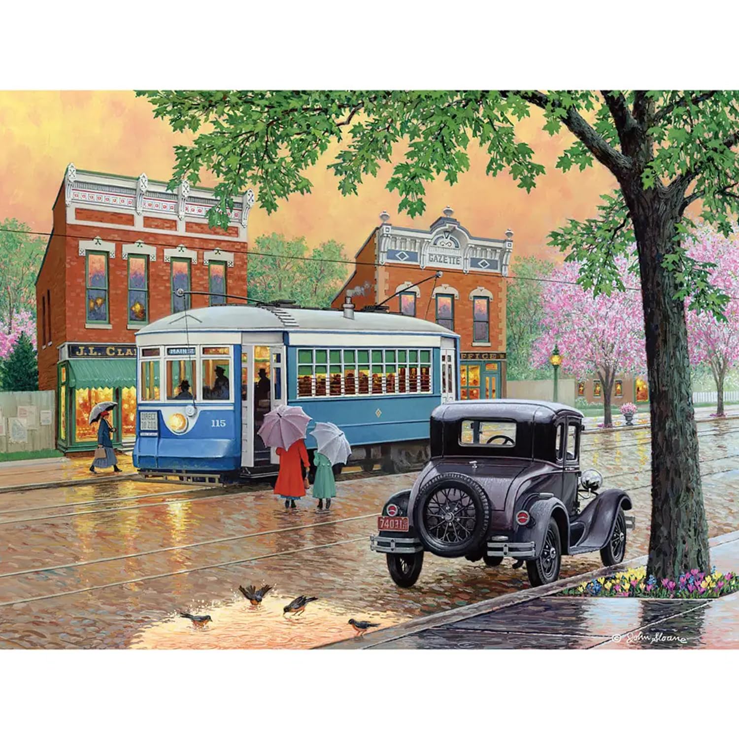 Amazon.com: Bits and Pieces 300 Piece Puzzles for Adults - Spring