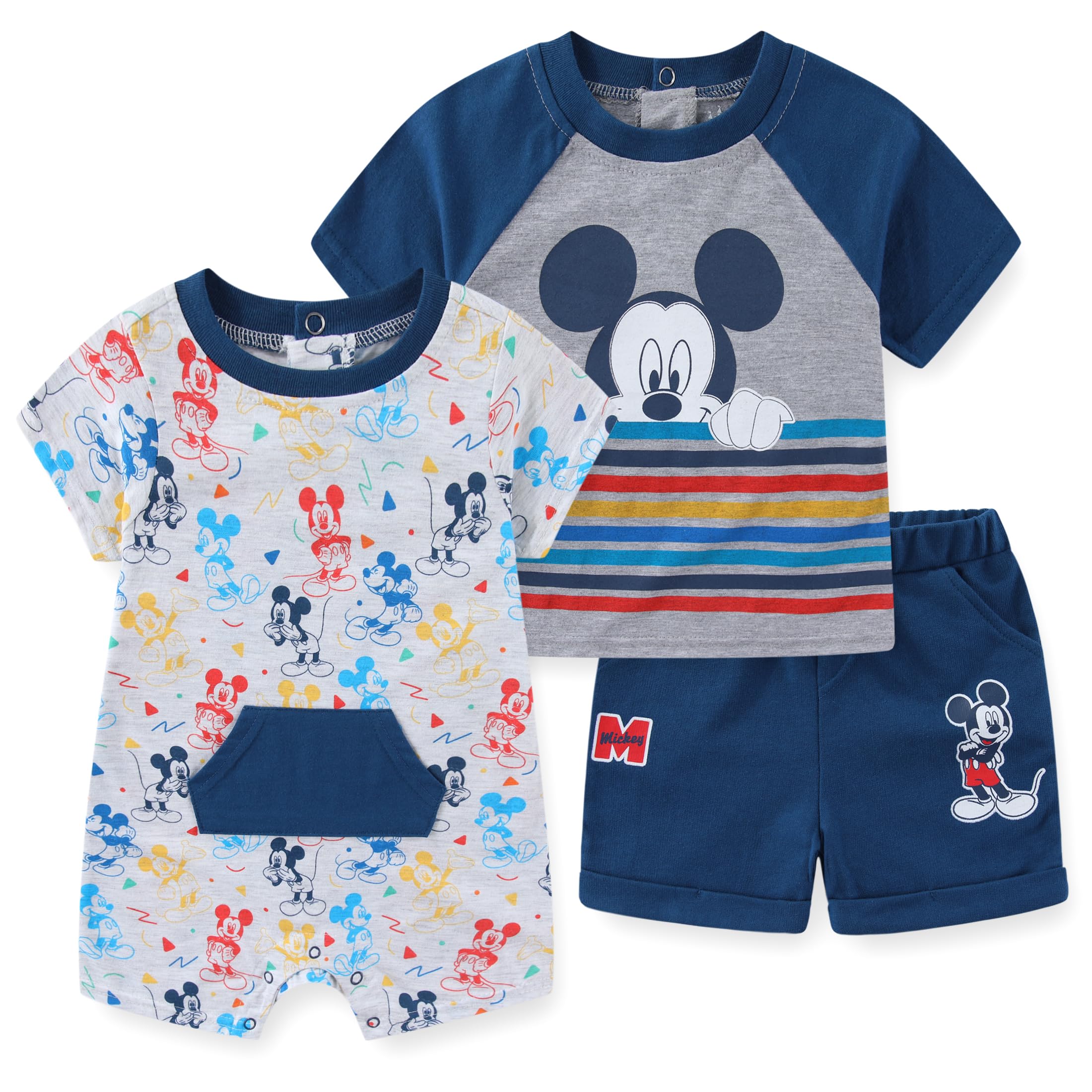 Disney Mickey Herren Set Shorts und Strampler