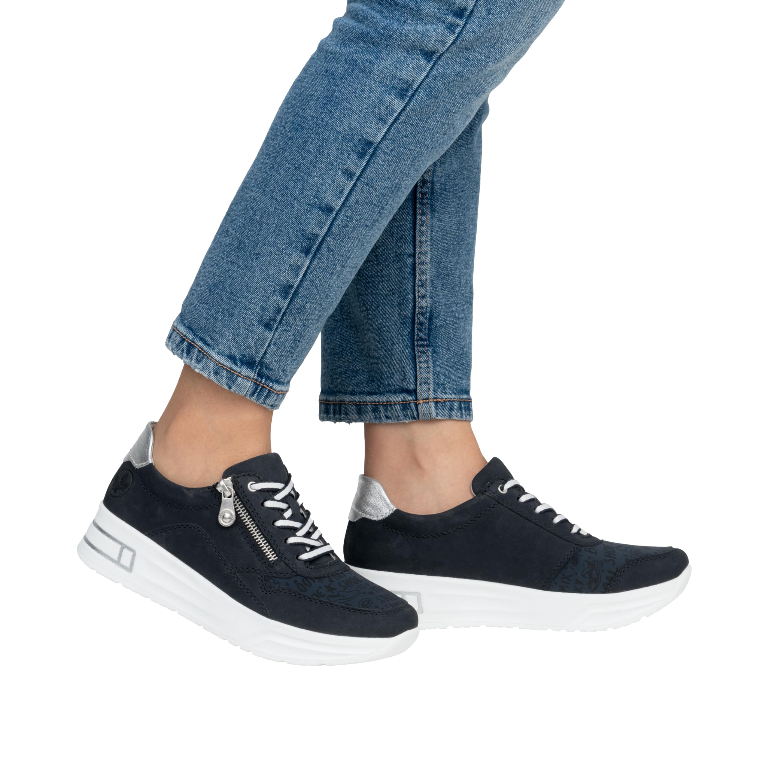 Rieker N8114 Chaussures à Lacets Femme