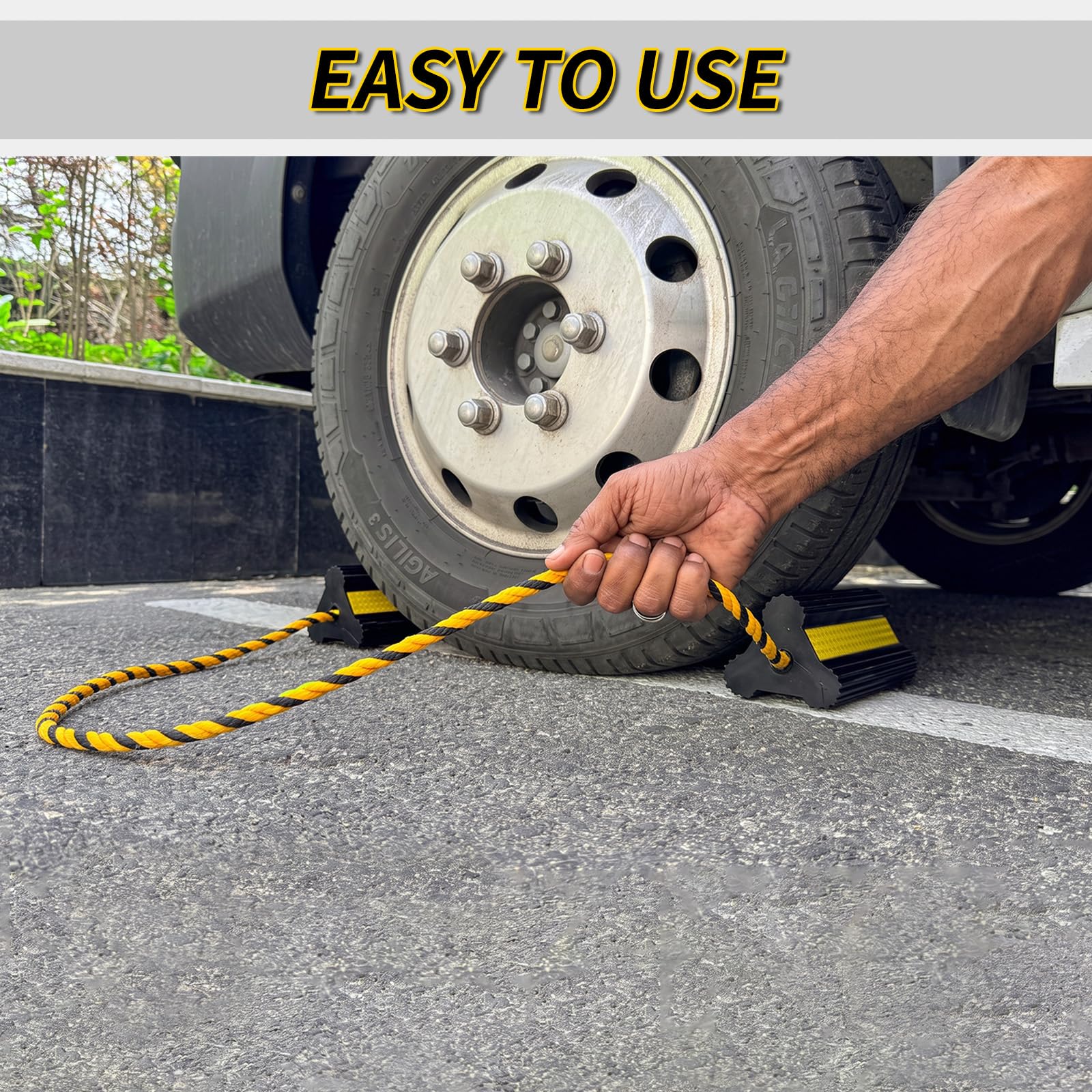 OULEME Wheel Chocks - Secure Your Vehicle -5