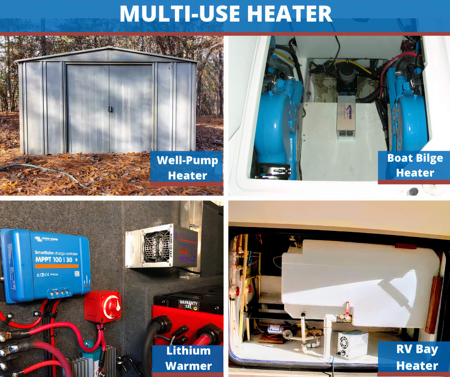 Xtreme Heaters XHEAT Small 300W 110v Boat Engine Compartment Heater