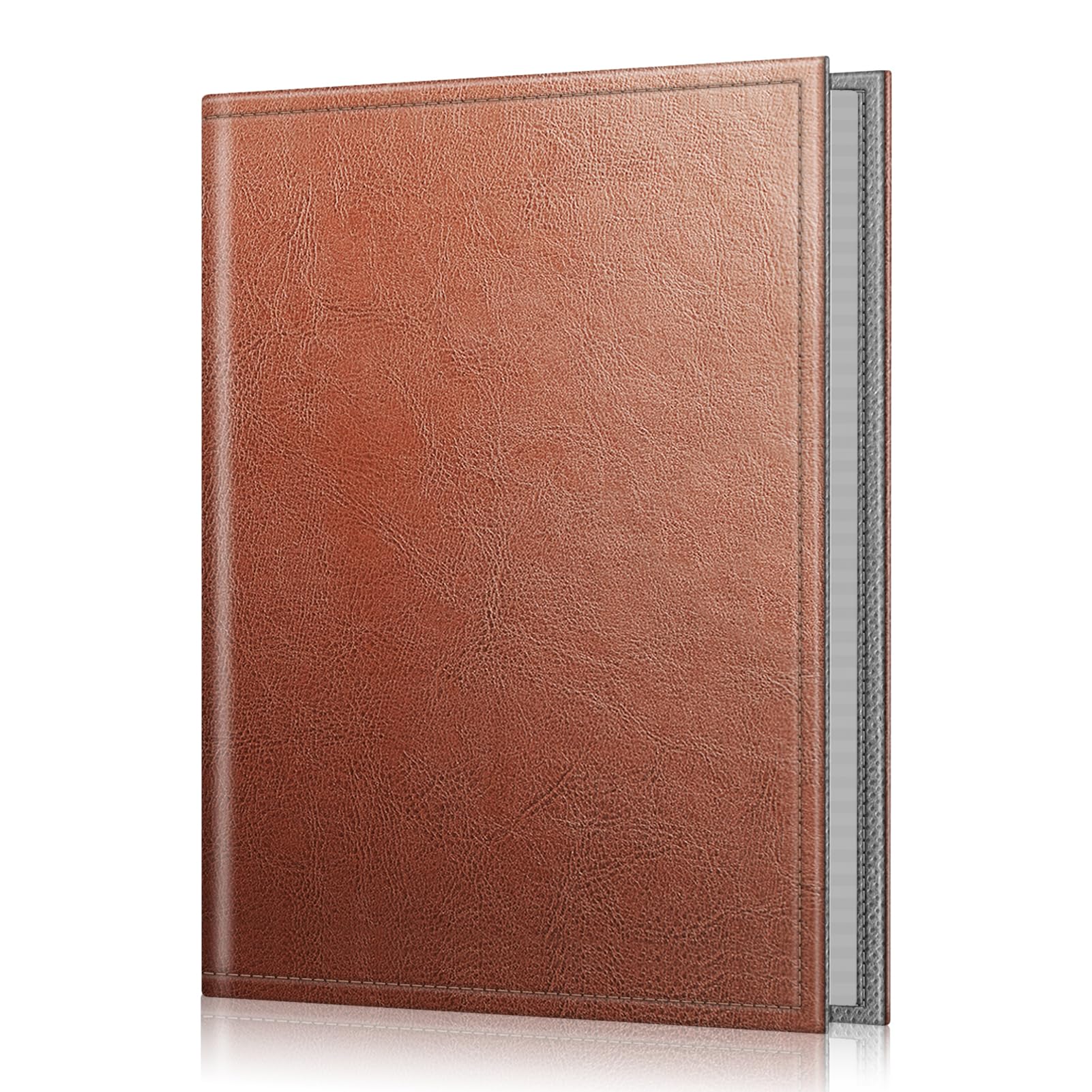 FINTIE Photo Album 4x6 Photos - 52 Pockets Small Mini Capacity Premium Vegan Leather Cover, Portable Wallet Albums for Family Wedding Boys Girls, Vintage Brown
