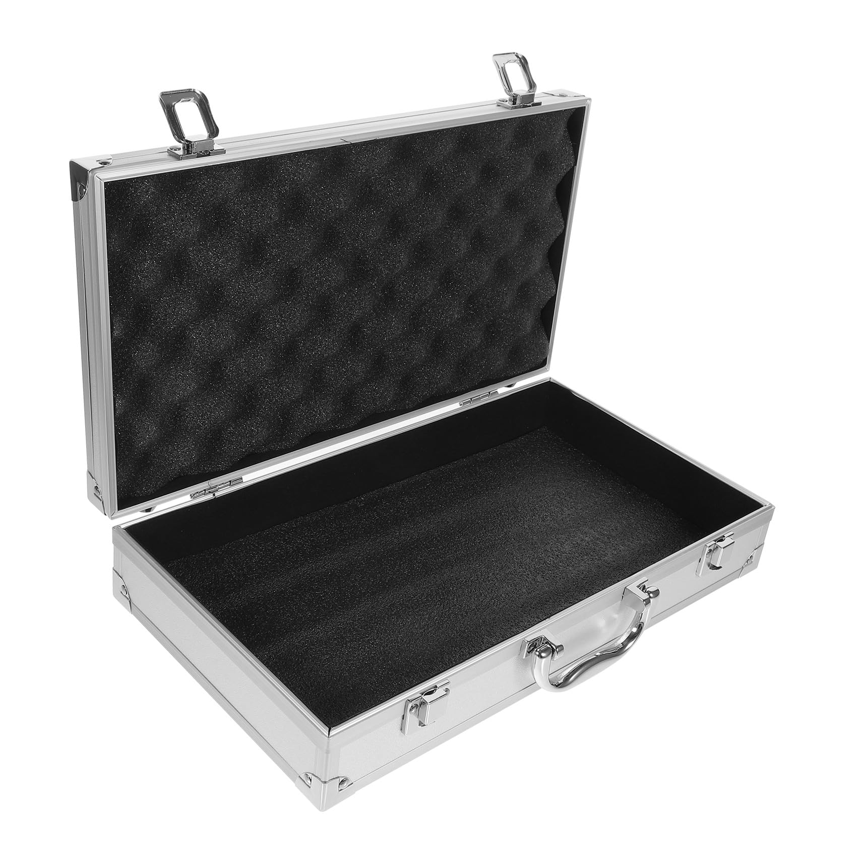DOITOOL Aktenkoffer Aluminium Mit Schloss Aluminium-Aktenkoffer Für Männer Oder Metall-Hartschalenkoffer Mit Schaumstoff Für Reisegepäck Handwerker Reisekasse (14 1 X 7 8 9