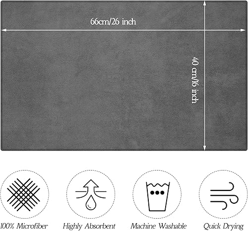 Miniatura 8 de Shimeyao Paquete de 48 toallas de microfibra absorbentes a prueba de blanqueador, paños de secado de manos para gimnasio, baño, spa, afeitado,