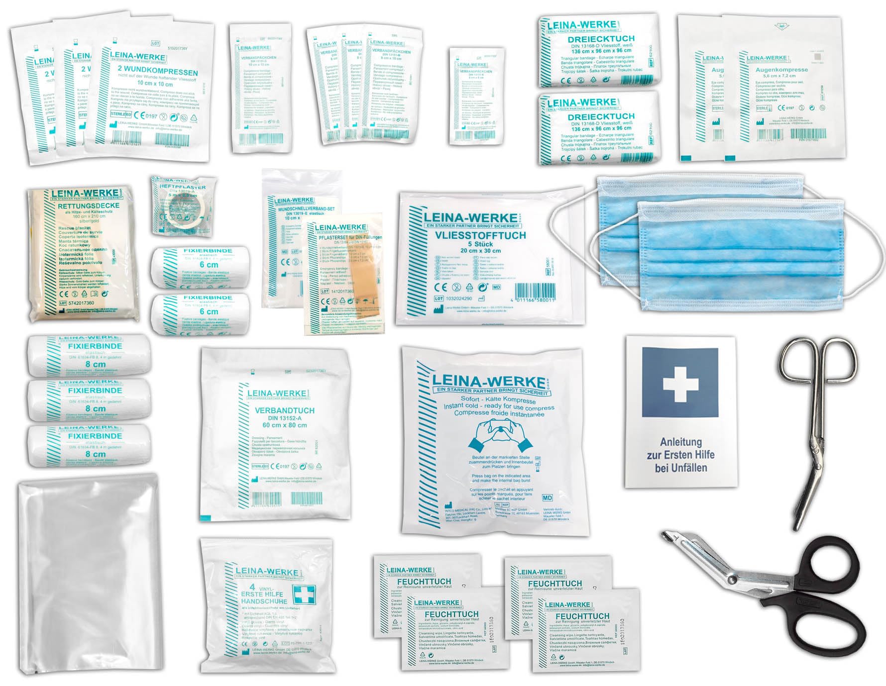 SPORT-Sanitätskoffer "PRO S2" Erste-Hilfe Koffer nach aktueller DIN 13157 & 13164 + Sport-Ausstattung mit Kältebehandlung + Sporttape inkl. SPRÜHPFLASTER