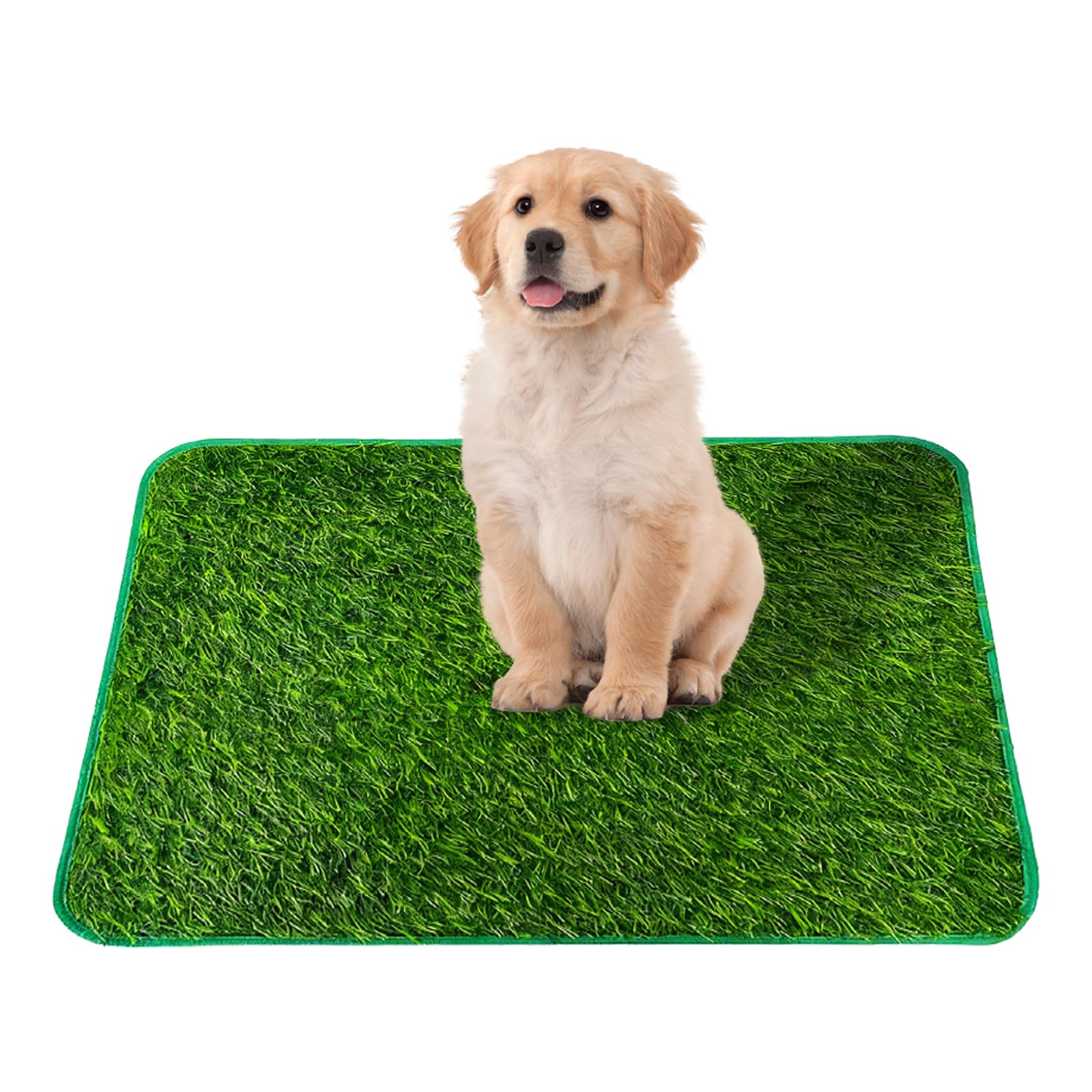 Artificial Grass Outdoor Dog Toilet, 46 × 58cm Dog Grass Pee Pad Pet Turf for Dogs Washable Pads Dogs Potty Training Area Pet Urine Pad Lawn Decoration for Indoor Outdoor Use