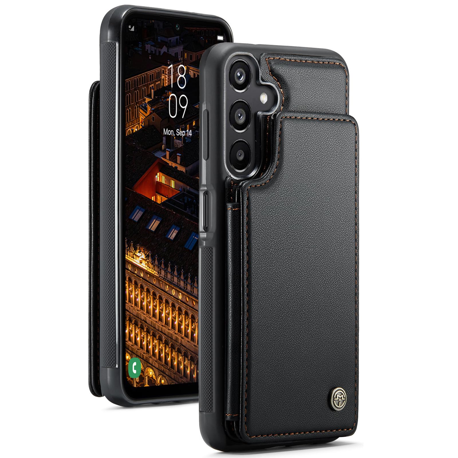 GOYIDA for Samsung Galaxy A16 5G Wallet Case with Card Holder, PU Leather RFID Blocking Kickstand for Men and Women, Durable Shockproof Case for