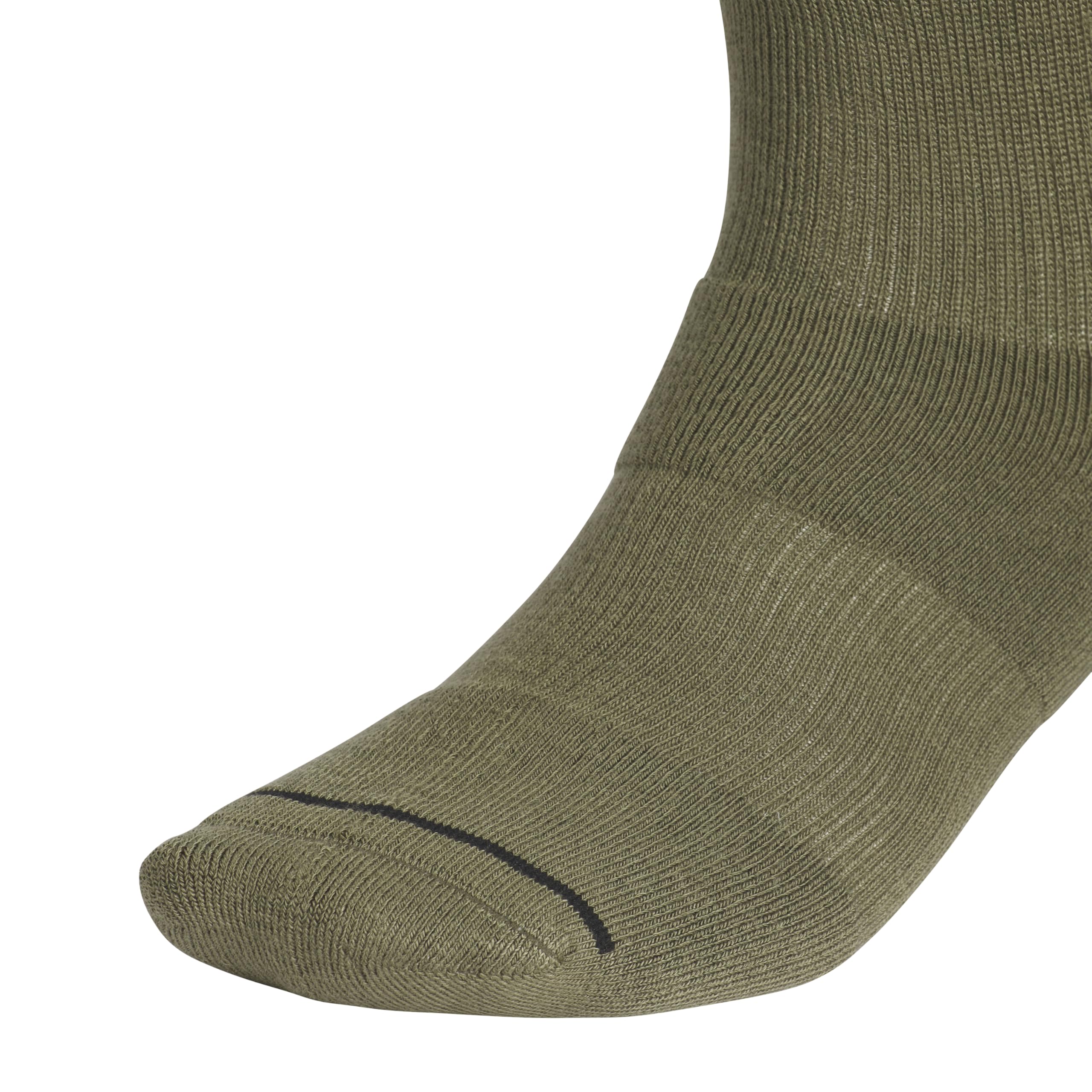 Adidas Męskie skarpety męskie Cushioned Sport 4.0, 3-pak, High Quarter, oliwkowe (Strata Green/Onix Grey/Dark Blue), L (3 sztuki)