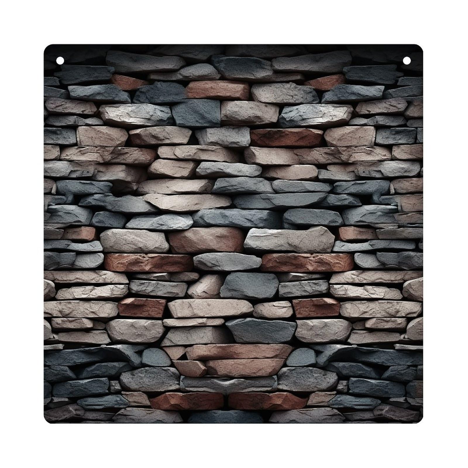 Adfgyerh Style Stone Hanging Ornaments Window Hanging Modern Acrylic Decor For Living Room Bedroom Dining Room Hallway Office Wall Decor, 8X8 In