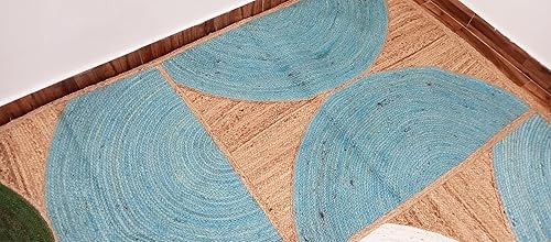 Miniatura 7 de ARTS OF JAIPUR Collection - Alfombra de pasillo de yute indio de 3 x 10 pies, alfombra de pasillo estilo bohemio para decoración del hogar, alfombra