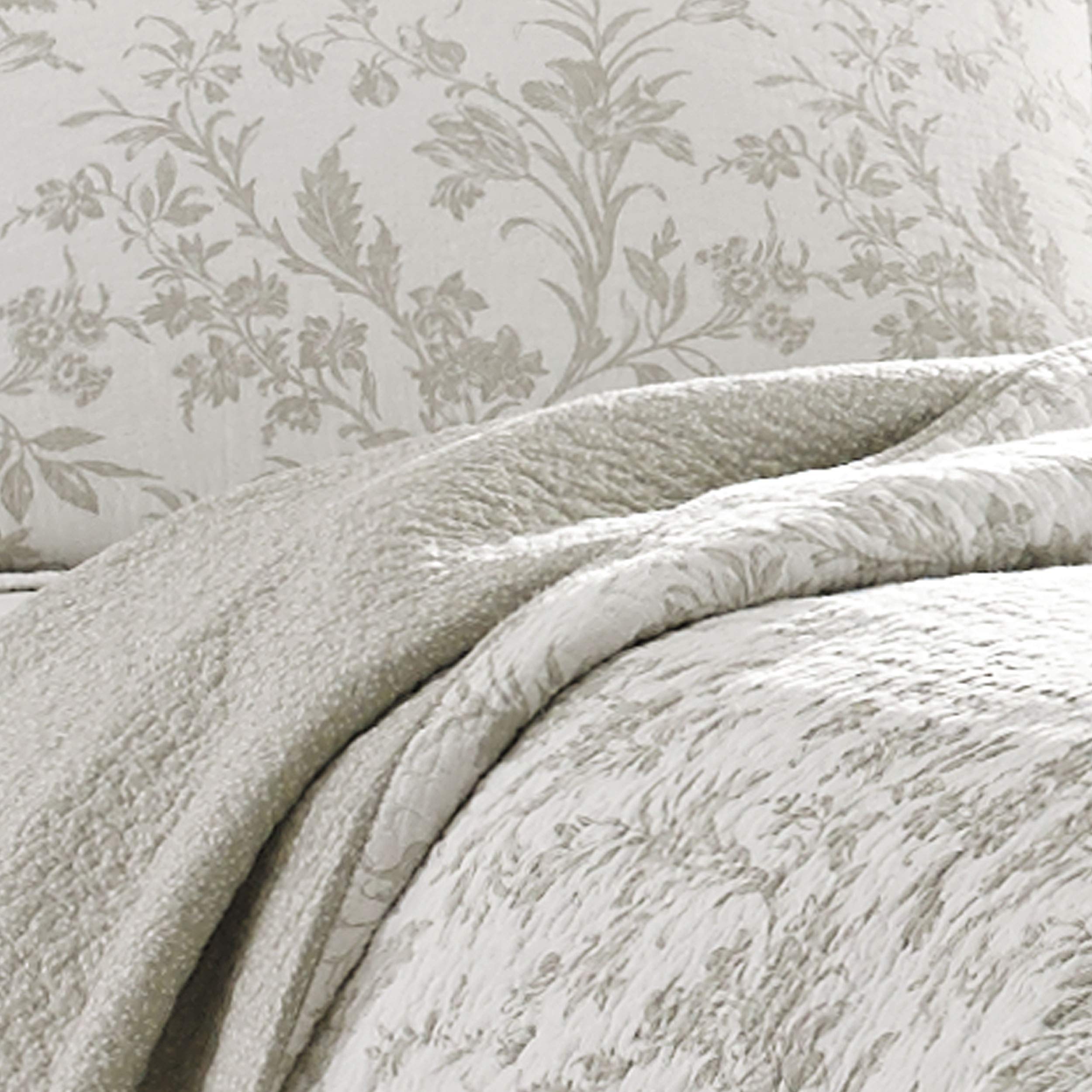 Laura Ashley Home Amberley Collection Quilt Set 100 Cotton, Breathable