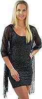 Vista 2 de ShineGlitz - Chales y mantones elegantes para mujer, para usar con ropa y vestidos de noche