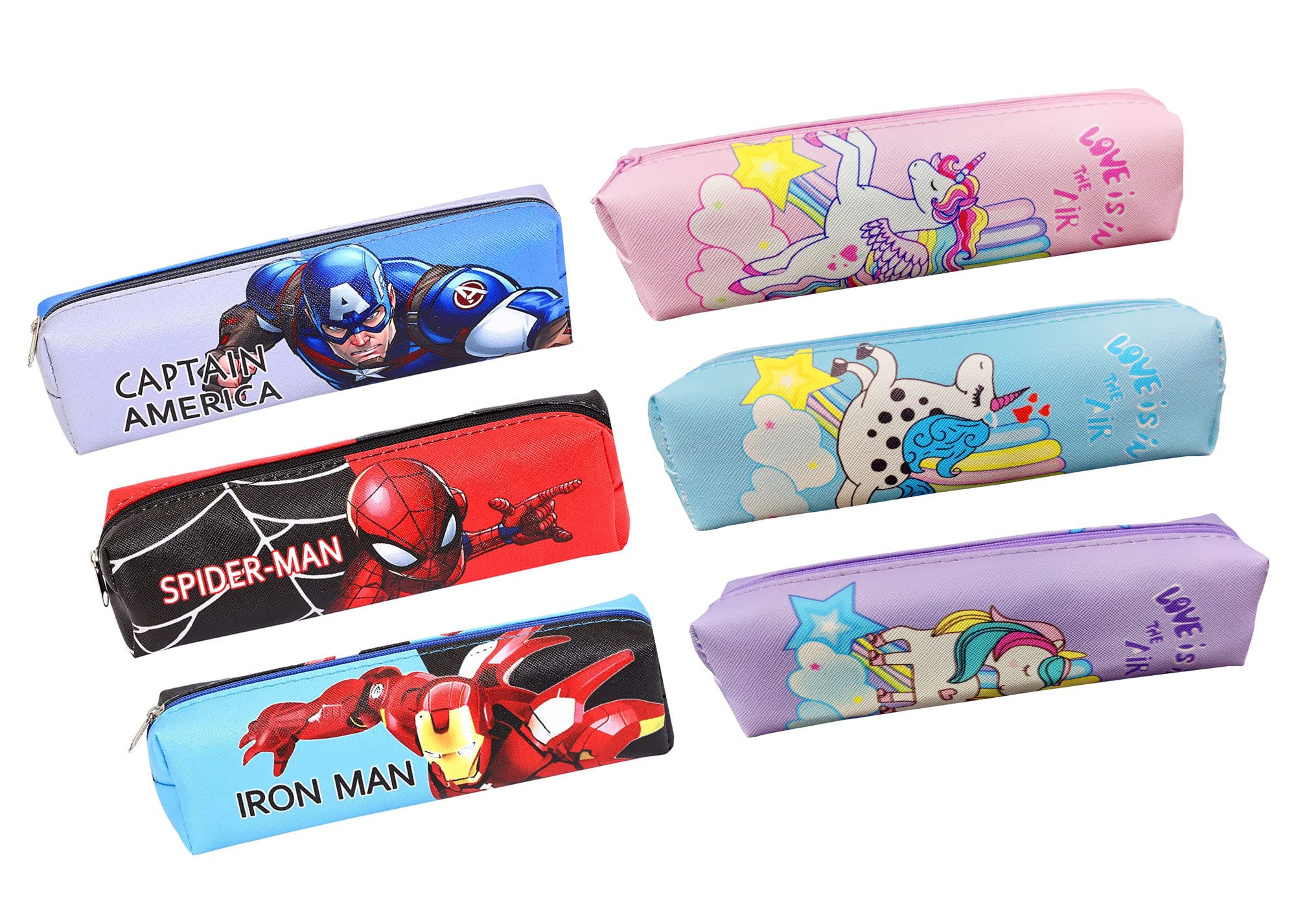 KOBBET® 3pcs avenger & 3pcs Unicorn Pencil Pouch Party Favor Return Gift Set for Kids avenger unicorn Theme Birthday Return Gift Geometry Box School Stationery Pencil Case Zipper Closer Pouch for kids (B0BMGMTH3C) Amazon Price History, Amazon Price Tracker