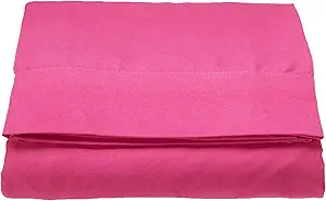 Luxury Flat Sheet on Amazon Elegant Comfort Wrinkle-Free 1500 Premier Hotel Quality 1-Piece Flat Sheet, King Size, Pink